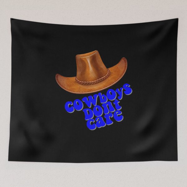 Item preview, Cowboys Dont Care Blue designed and sold by Autographix.