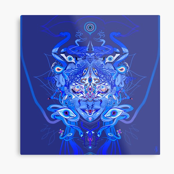 Deep Blue Metal Print