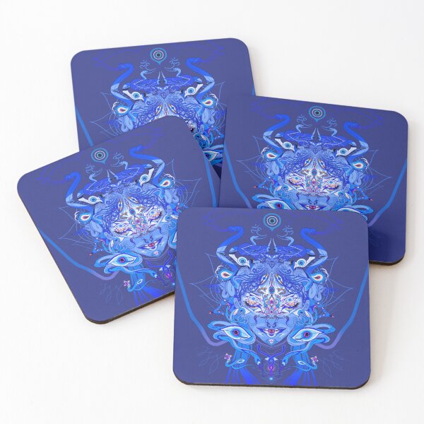 Deep Blue Coasters (Set of 4)