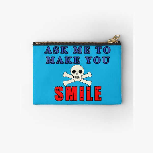 Item preview, Ask Me To Make You Smile Scull and Cross Bones designed and sold by KeysTreasures.