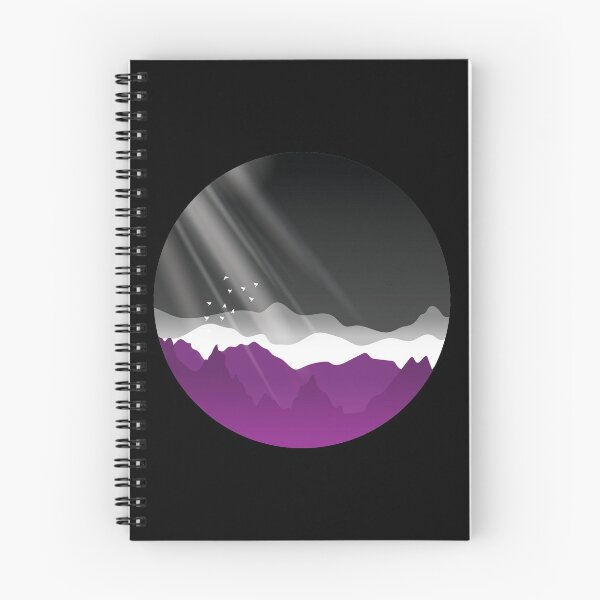 Item preview, Asexual Sunrise Mountains Landscape designed and sold by Pridish.