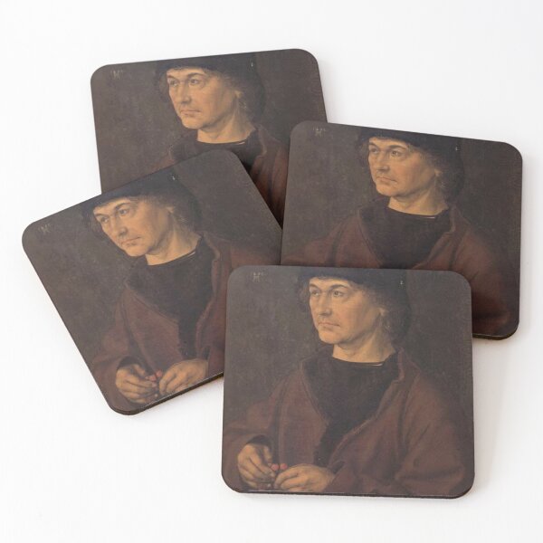 Item preview, Albrecht Durer the Elder with a Rosary - Albrecht Durer Classic Famous Art designed and sold by jfreedom.