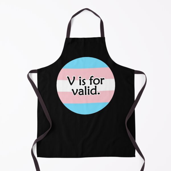 Item preview, V is for VALID Trans Pride Flag designed and sold by QueerShop.