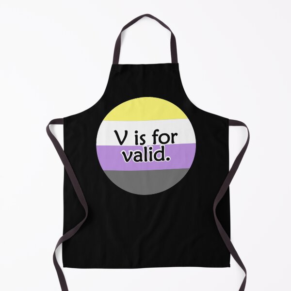 Item preview, V is for VALID Non-Binary Pride Flag designed and sold by QueerShop.