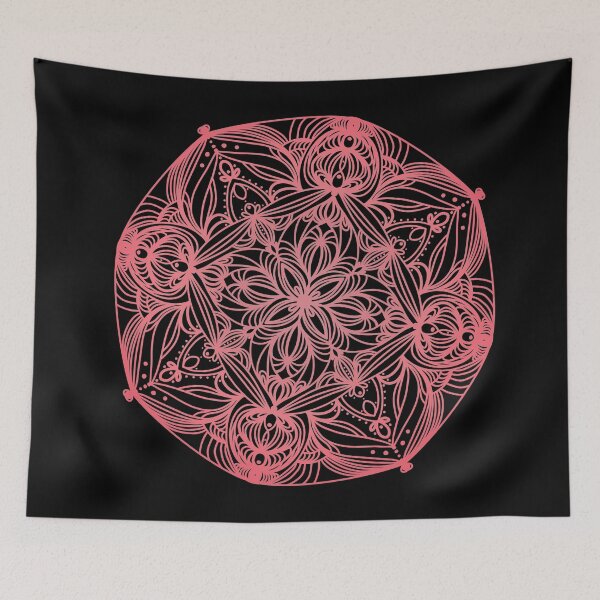 Item preview, Red Peach  Coral Burst Mandala designed and sold by Stacia Boyd.