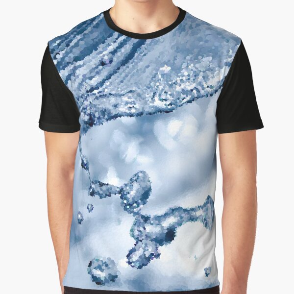 Impressionistic Water Droplet Graphic T-Shirt