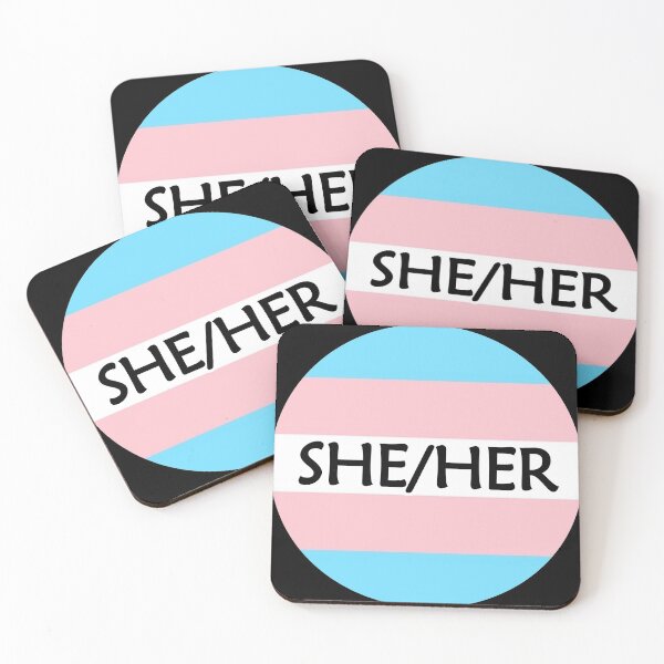 Item preview, Pronouns Tag (She/Her) designed and sold by QueerShop.