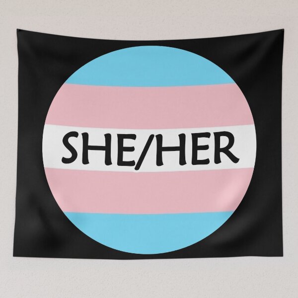 Item preview, Pronouns Tag (She/Her) designed and sold by QueerShop.