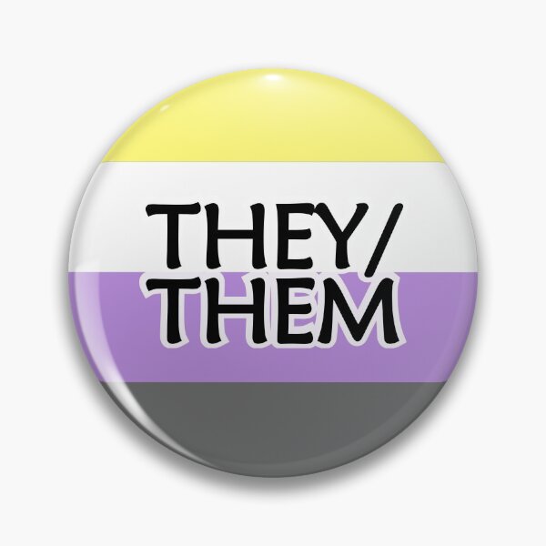 Item preview, Pronouns Tag (They/Them) designed and sold by QueerShop.