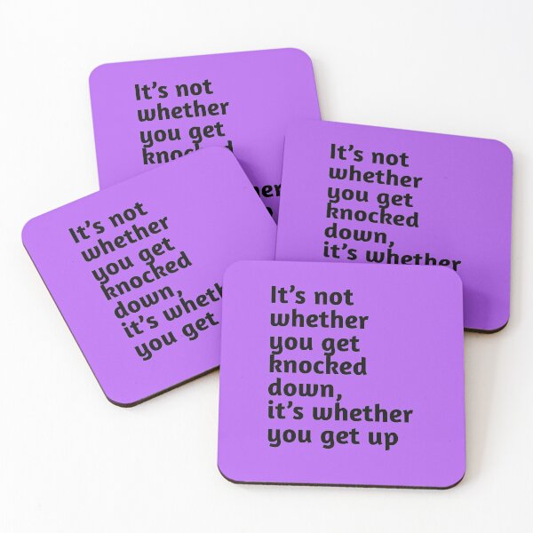 Item preview, It’s not whether you get knocked down, it’s whether you get up. Motivational Quote.  designed and sold by amrmab.