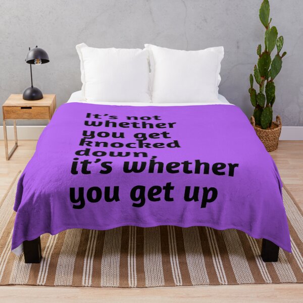 Item preview, It’s not whether you get knocked down, it’s whether you get up. Motivational Quote. designed and sold by amrmab.