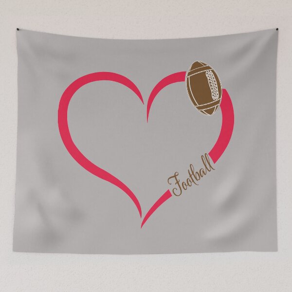 Item preview, Football heart love designed and sold by JAZTshirt.