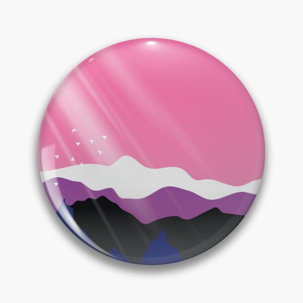 Item preview, Genderfluid Sunrise Mountains Landscape designed and sold by Pridish.