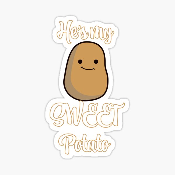Item preview, He’s My Sweet Potato I Yam Couples Cute designed and sold by ForFunDesigns.