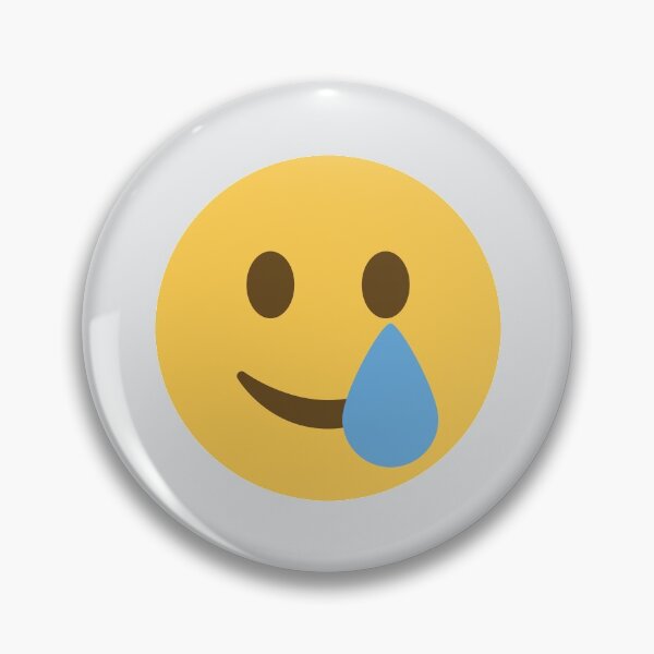 Item preview, Smiling Face With Tear designed and sold by Stitchmoji.
