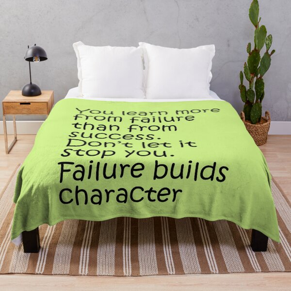 Item preview, You learn more from failure than from success. Don’t let it stop you. Failure builds character. Motivational Quote. designed and sold by amrmab.