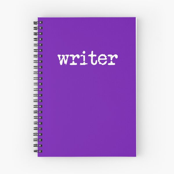 Item preview, writer in white on purple designed and sold by TeaRoseWriter.