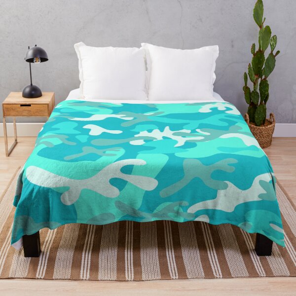 Item preview, Preppy Summer Beach Ocean Aqua Blue Teal Turquoise Camouflage  designed and sold by IamTrending.
