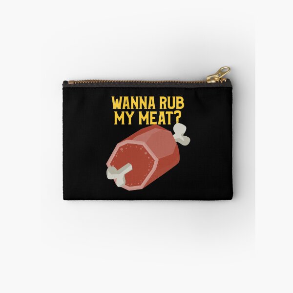 Item preview, Funny BBQ: Wanna Rub My Meat? designed and sold by friendlyspoon.