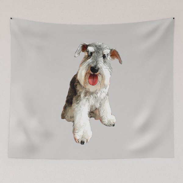 Item preview, Mini Schnauzer Super Cute Dog! designed and sold by ElegantCat.