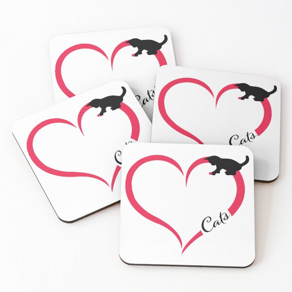 Item preview, Cats love heart designed and sold by JAZTshirt.