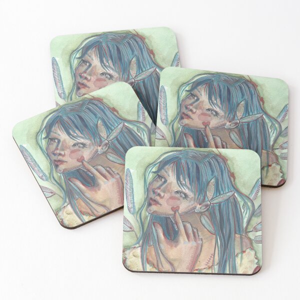 Item preview, masked girl kiss designed and sold by AnnaHuhn.
