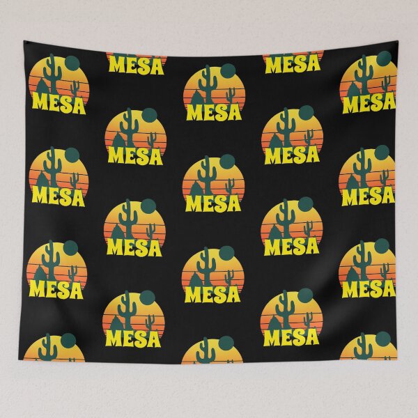 Item preview, Diseño Mesa Retro Cactus Sunset designed and sold by LadySaltwater.