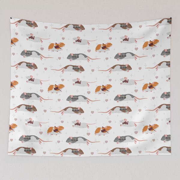 Item preview, Running pet rodents - rats, mice, hamsters designed and sold by animalartbyjess.
