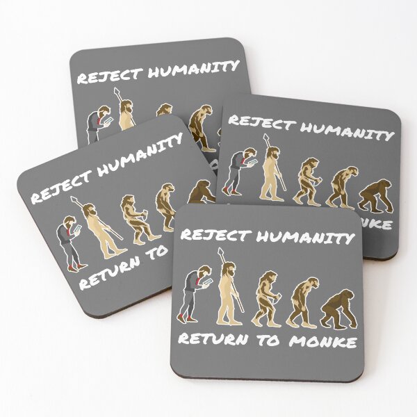 Item preview, Reject Humanity - Return to Monke designed and sold by DigitalCleo.