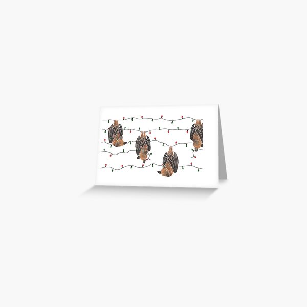 Hanging bats Greeting Card
