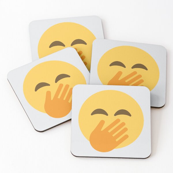 Item preview, Face With Hand Over Mouth designed and sold by Stitchmoji.