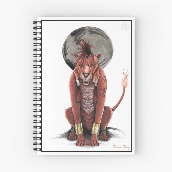 Item preview, FFVII - Smiling Red XIII Painting designed and sold by BubbleGumBeeArt.