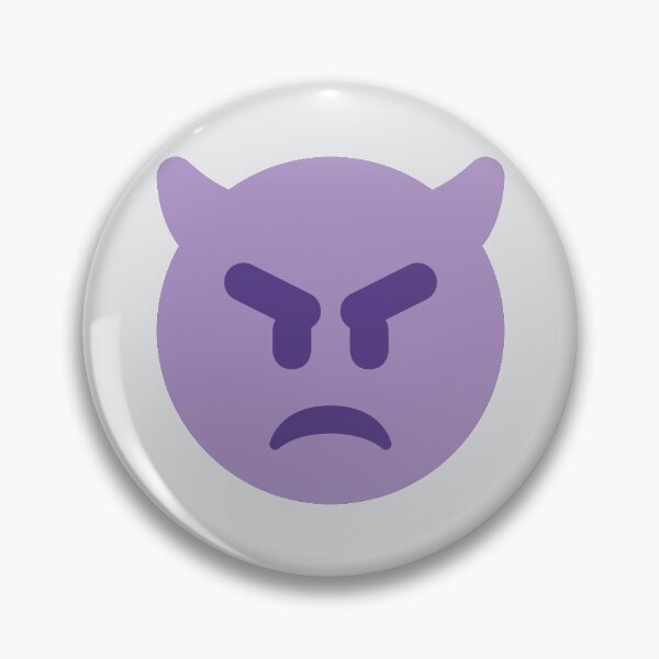 Item preview, Angry Face With Horns designed and sold by Stitchmoji.