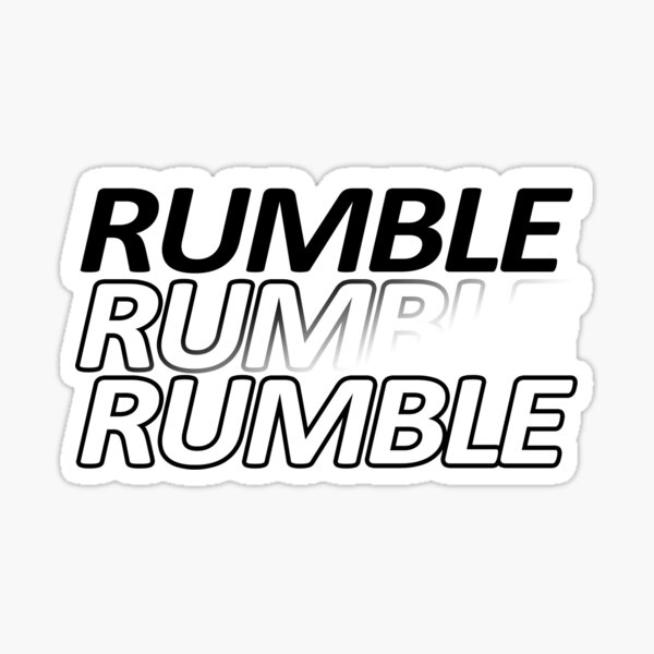 Rumble Stickers Redbubble - mrunaway rumble club roblox