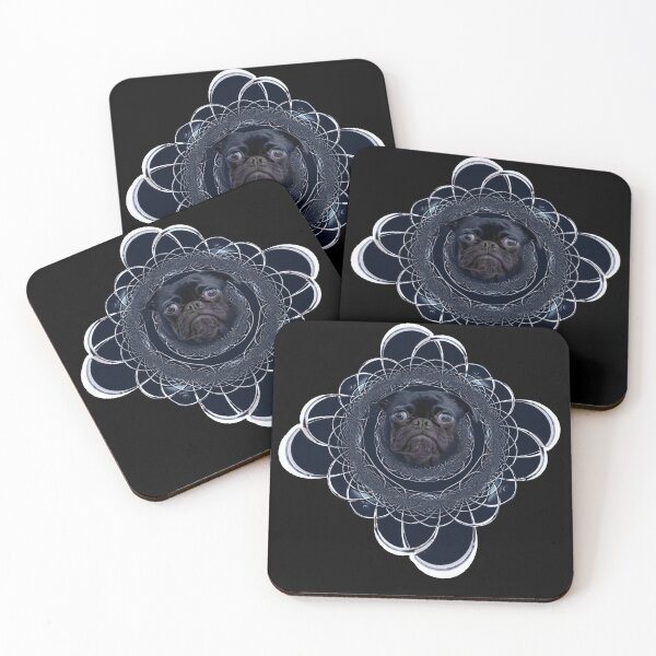 Item preview, Pug Mandala - Dog Art For Dog People designed and sold by ChurchOfDog.