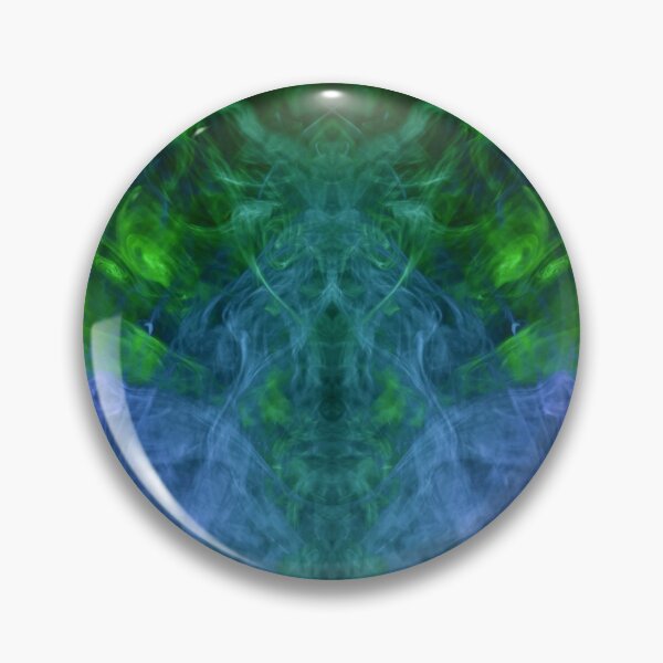 Item preview, Smoke and Mirrors Trippy Blue Green Digital Alien Art designed and sold by Ninjakandy.