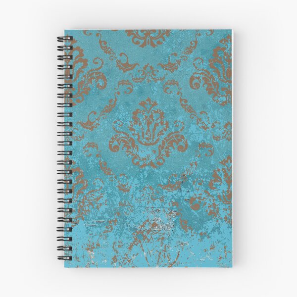 Item preview, Shabby Chic Blue Damask Pattern designed and sold by The Mysterious Domain Alyne Whiteswan Fine Art Prints and Merch.