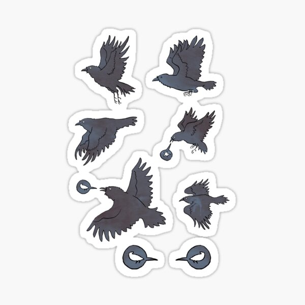 Flight of Ravens Sticker