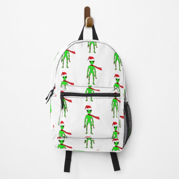 Item preview, CHRISTMAS ALIEN, MARTIAN, SANTA HAT AND SCARF designed and sold by DewDropDesigns.