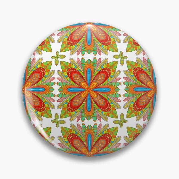 Item preview,  Floral Burst Grid designed and sold by Langfordcraft.