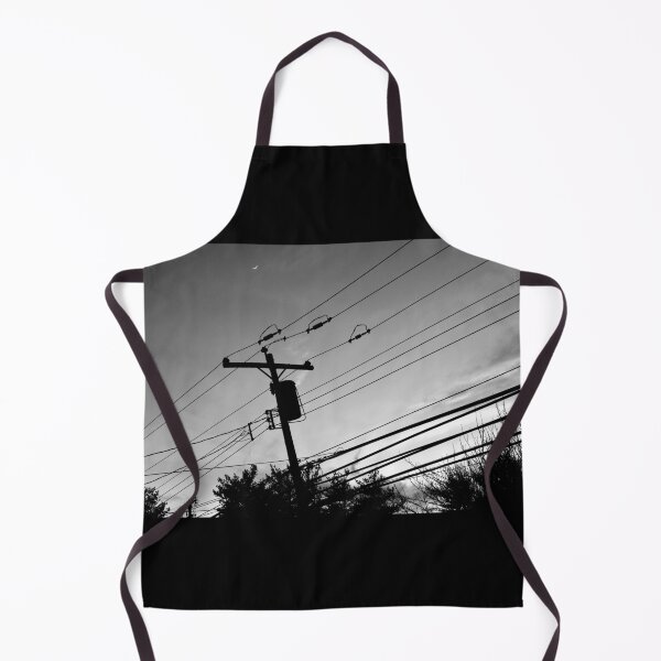 Item preview, Suburban Sunset and Moon (Black and White) designed and sold by ZiffyPhotos.