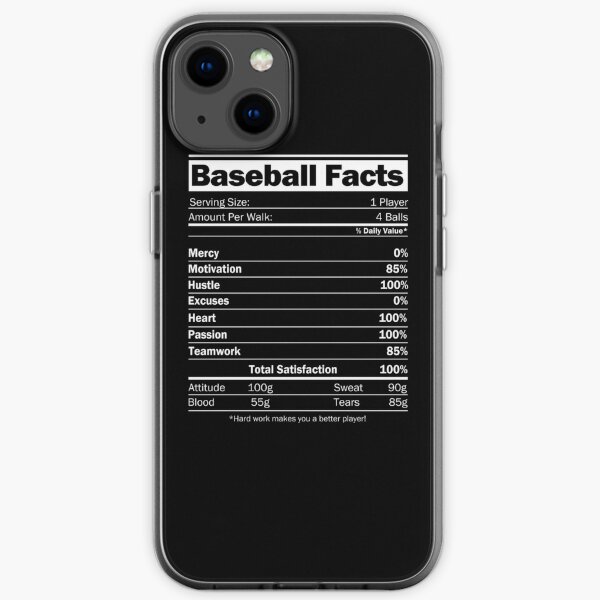 Baseball facts funny baseball gift for baseball lover TTA iPhone Soft Case