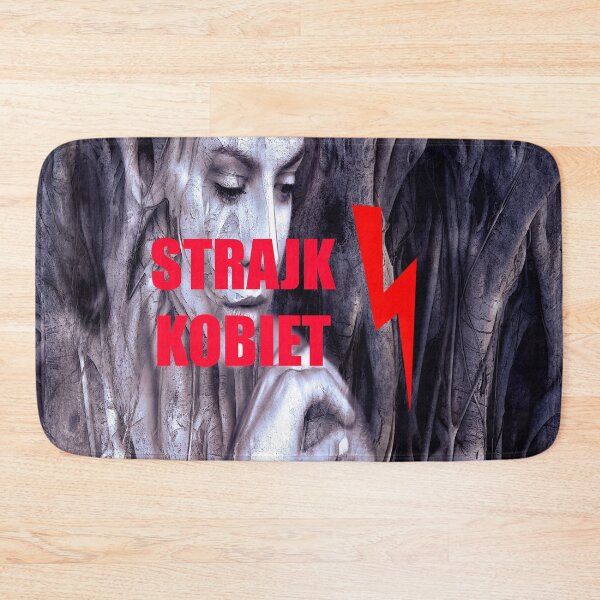Item preview, Strajk Kobiet Woman Red Lightning Bolt designed and sold by oxoxoxo.