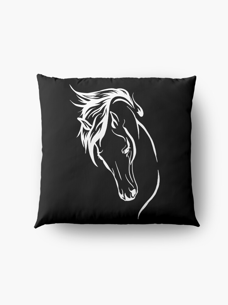 Alternate view of Horse Art Floor Pillow