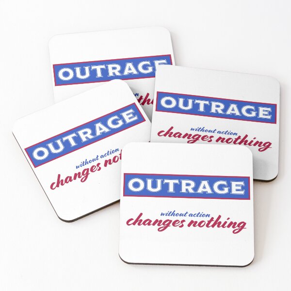 Item preview, Outrage without action designed and sold by candhdesigns.