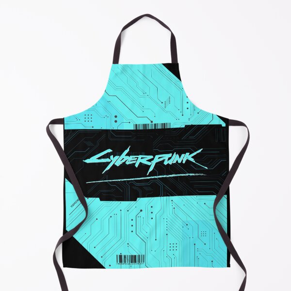 Item preview, Cyber Punk Aqua Blue Badge designed and sold by mjamesno.