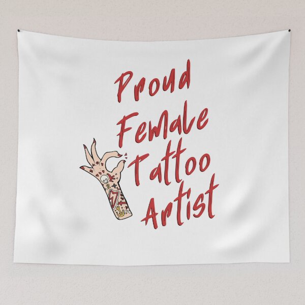 Item preview, Proud female tattoo artist - best female tattoo artist in town Tattooed junkie design gifts ink culture beards barber awesome super power tacos tequila designed and sold by CJCTEES.