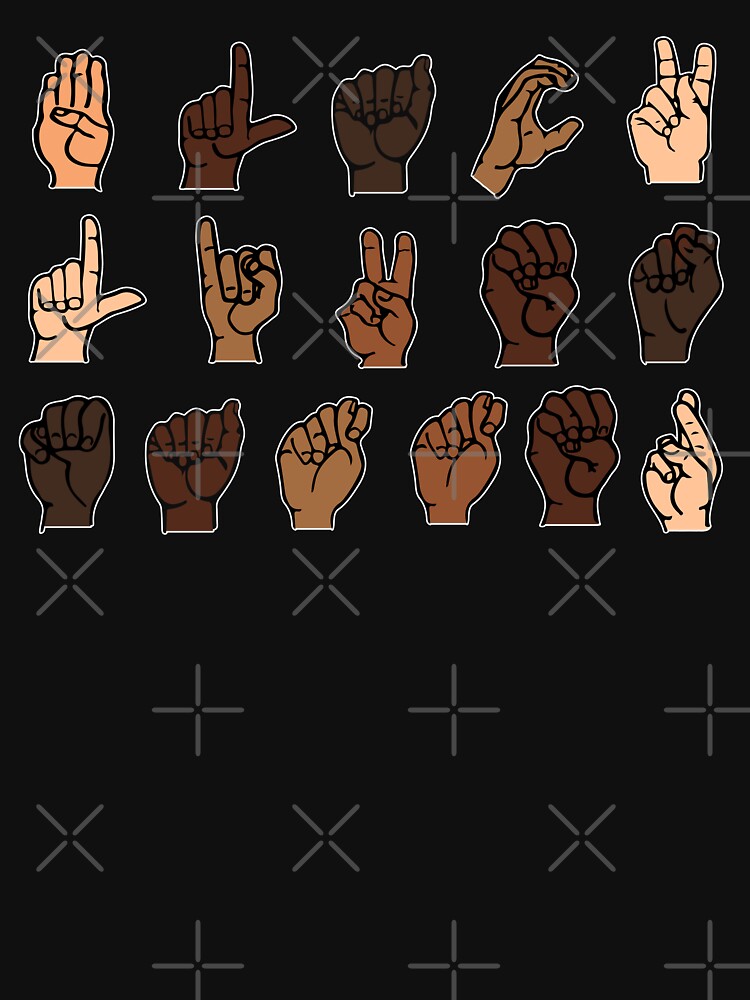 "Black lives matter sign language TTA" Tshirt for Sale by lhk12345 Redbubble sign tshirts