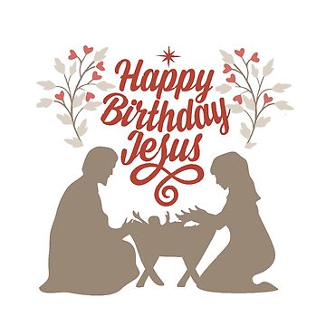 Happy Birthday Jesus Stickers