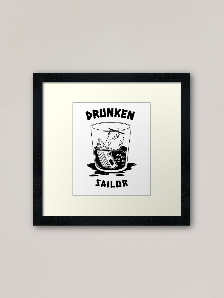 Alternate view of Drunken Sailor Shipwreck Framed Art Print